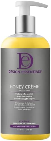 Design Essentials Honey Creme Moisture Retention Super Detangling Conditioning Shampoo, 32 Ounce