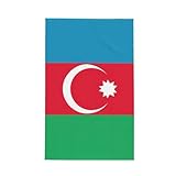 WSSYYBF Küchenhandtuch Flagge von Aserbaidschan Voll deckend bedruckt, Mikrofaser mit hoher Saugfähigkeit, multifunktionales Geschirrtuch