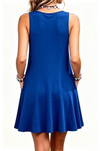 Image of Womens Sleeveless Casual Funny Patterned Holiday Dresses