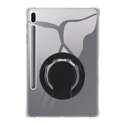 Coque Samsung Galaxy Tab S6 5G 10.5 antichoc avec support rotatif transparent