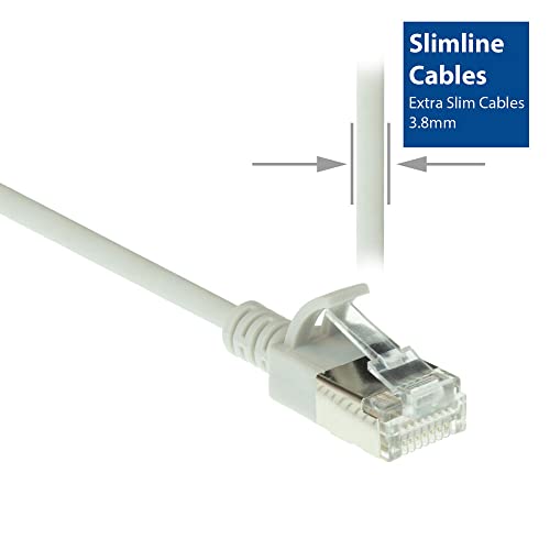 ACT CAT6a Network Cable, U/FTP LSZH LAN Cable Thin 3.8 mm Slimline, Flexible Snagless CAT 6a Cable with RJ45 Plug - Image 4