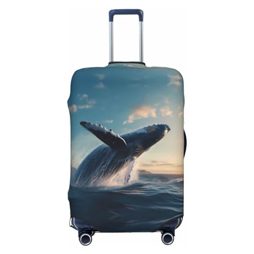 Dancing Whale Travel Luggage Covers - Elasticity Suitcase Covers Protector for Luggage 18-32 Inch
