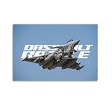 FQCYN Militärposter Rafale Fighter Aircraft Jet30 x 45 cm