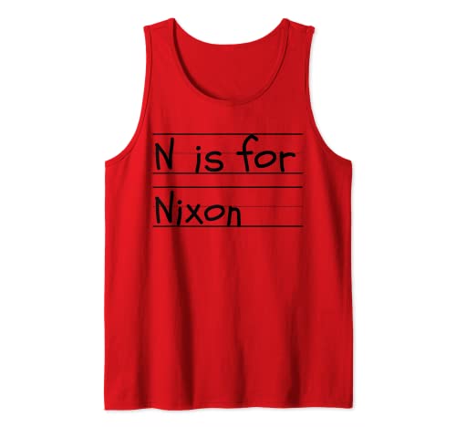 Personalizado N is for Nixon Name Student Kindergarten Camiseta sin Mangas
