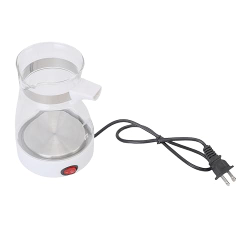 Cafetera eléctrica turca 600ml vidrio acero inoxidable