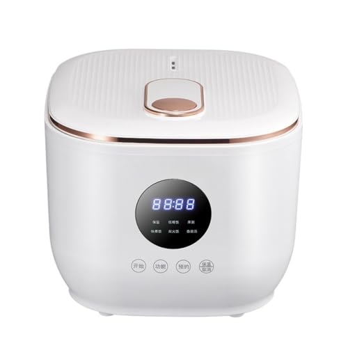 AOPIPI 炊飯器、多機能炊飯器、コンパクト、タッチコントロール、保温、8つの機能メニューオプション、タイマー機能、24時間保温、取り外し可能で洗える、軽量で便利、一人家族での使用に最適です (A)