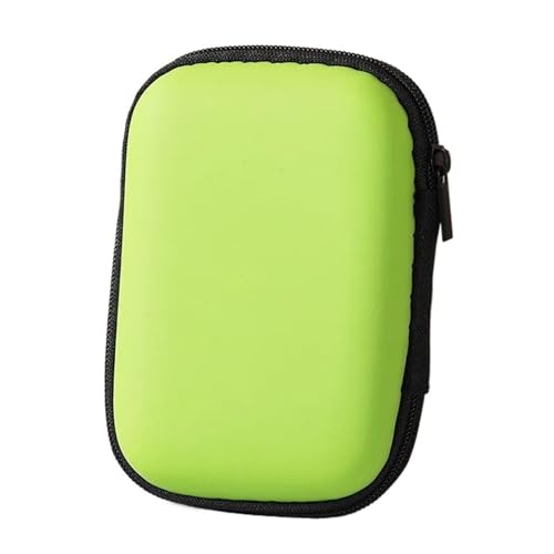 DYYEUAVT Mini borsa digitale, banca di ricarica, cavo dati, archiviazione, scatola U disk, auricolare portatile, piccolo(Green)