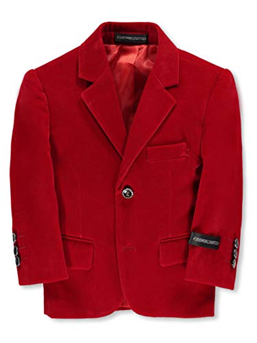 Kids World Baby Boys' Velvet Blazer - red, 0 Months