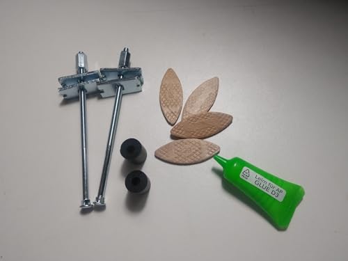 Livindo - Juego de conectores para encimera de cocina con pegamento y tacos planos