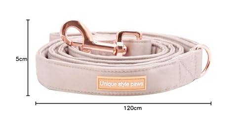 Unique style paws Seiden-Hundeleine Strapazierfähige Hundeleinen mit geschweißtem D-Ring Komfortabler Griff für kleine mittelgroße Hunde