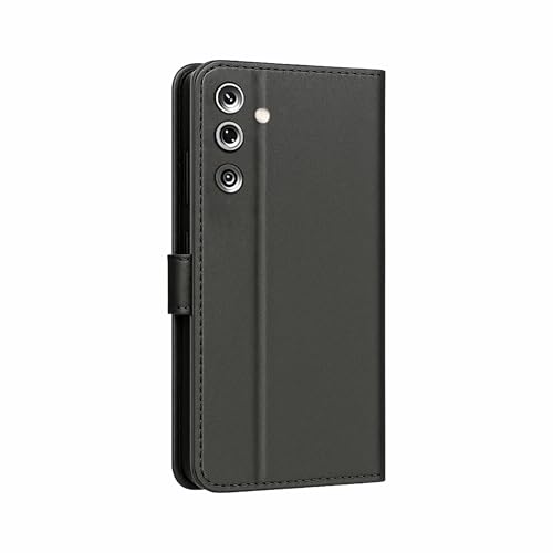 Image of AIBEX Shock Proof Flip Compatible for Samsung Galaxy M36 5G / Samsung Galaxy F36 5G Flip Cover Leather Finish | Inside TPU with Card Pockets | Wallet Stand | Complete Protection Flip Case - Black