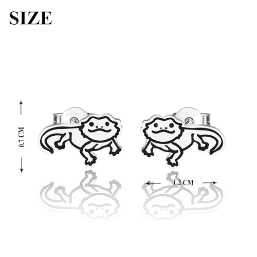 OKEYCH Bearded Dragon Lover Gift Stud Earrings Mom Jewelry2