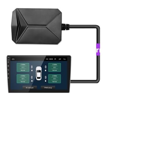 カーラジオDVDプレーヤー用TPMSタイヤアラーム監視システムスペアタイヤ内部外部センサーUSB TMPS(Built-in sensor)