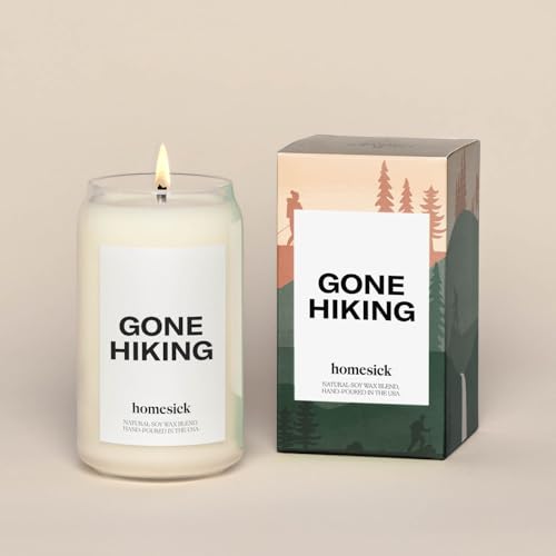 Homesick Gone Hiking Scented Jar Candle for Home, 13.75-Ounce, So...