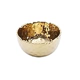 Pampa Bay Golden Millennium 4-inch Porcelain Snack Bowl, Gold