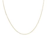 Gold Chain Necklace - Premium Quality 22k Gold Plated - Chain Necklace for Women or Men - Elegantia Jewelry (50.00, Anchor)