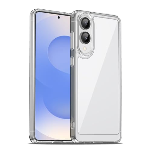 Image of Case for Samsung Galaxy S25 Edge 5G, Military Grade Drop Protection Phone Case, Yellowing Resistant, Anti-Scratch Hard PC Back, Shockproof Hard Ultra-Thin Protective Cover, Clear