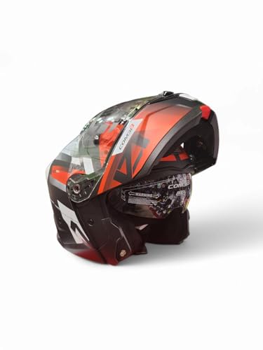 Casco Moto Modular NZI Combi 3 Metric Negro Blanco Rojo HOMOLOGACION 22.06 Talla S