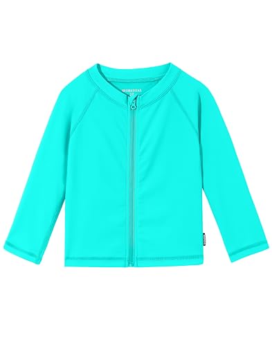 Image of Toddler Boys Swim Shirts Rash Guard Long Sleeve UPF 50+ Sun Protection