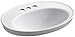 KOHLER K-2075-4-0 Serif Self-Rimming Bathroom Sink, White