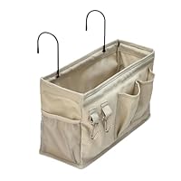 Amazon Basics Hängende Betttasche, Größe M, Leinen, 12 x 37 x 20 cm