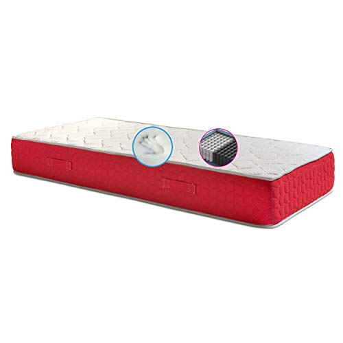 GEEMMA s.r.l. Fox Pocket - Colchón individual de muelles embolsados independientes, 25 cm de altura, ortopédico y a medida, tejido hipoalergénico desenfundable en 4 lados, zonas diferenciadas – Fox