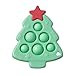 Itzy Ritzy Sensory Popper Toy - Itzy Pop Toy Features Raised Textures to Soothe Sore Gums; Relieves Stress and Improves Fine Motor Skills; Can Attach to a Bag or Pacifier Strap; Christmas Tree