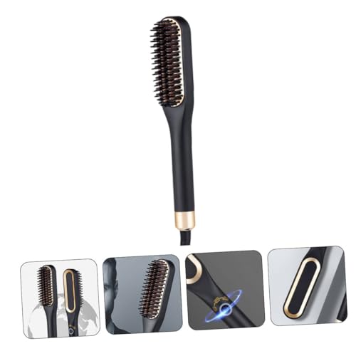 Plancha para Barba y Cabello Eléctrica ABOOFAN, Peine Alisador Portátil con Temperatura Ajustable (160-190-220 °C), Enchufe Estándar EE.UU., para Hombres miniatura 7