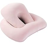 Wyfcal 抱き枕 オナホール挿入口付き インフレート式 男性用 女性用 長枕 高反発 軽量 洗える 空気入れ付き 多用途 体位サポート エアークッション (ピンク)