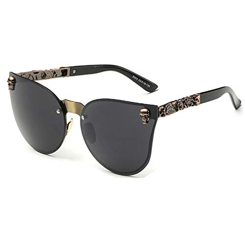 Yuandongxing Skull Lunettes De Soleil Vintage Shades Cadre En Métal Gothique De La Mode Femmes Lunettes De Soleil UV400 Cover
