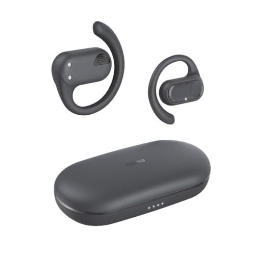 Hama Bluetooth®-Kopfhörer Spirit Open, TWS, Ohrbügel, ENC, App, IPX4, Bluetooth 5.3, True Wireless, Open-Ear, Open Wearable Stereo, für Sport, Büro und Telefonate, Schwarz