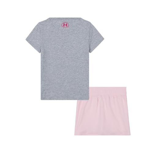 Under Armour girls Girls Short Sleeve Shirt and Skort Set, Durable Stretch and Lightweight3