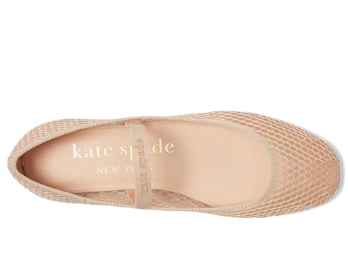 Image of kate spade new york Riley Ballet Flat, Light Beige Mesh, 7