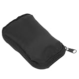 SWETRACE Borsa Organizer per Misuratore di Glicemia Nero, Custodia Portatile per Chiusura a Zip, Protezione Antinquinamento per Uso Quotidiano e Trasporto