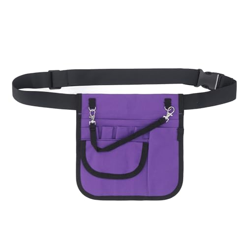 Nurse Fanny Pack with Tape Holder, Utility Storage and Organizer Belt for Nursing, Emergency and Supplies, Black,10x7 inch