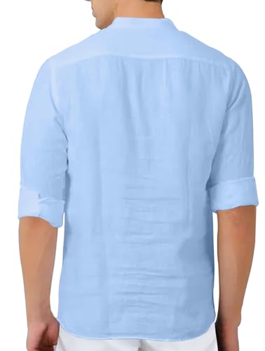 Image of Men's Kurta || Chinese Collar Long Sleeves || Straight Hip Length Kurtas || Short Kurta for Men || for Festival || Function || Occasion Wear Fancy Kurta for || Best Gifts for Men