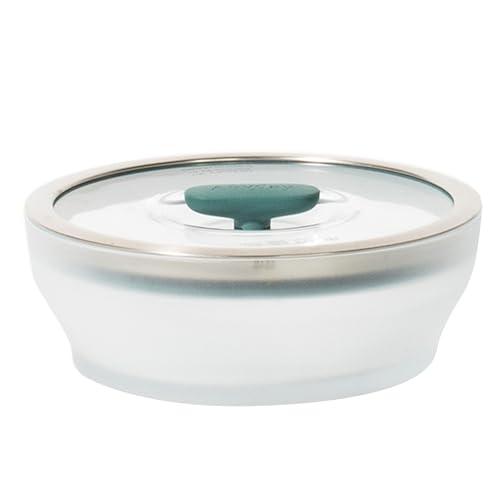 Image of Anyday Microwave Cookware | Microwave Safe Containers | Microwave Cooking Bowls | Mixing Bowl with Lid | Borosilicate Glass Containers with Lid, 18cm / 0.95L