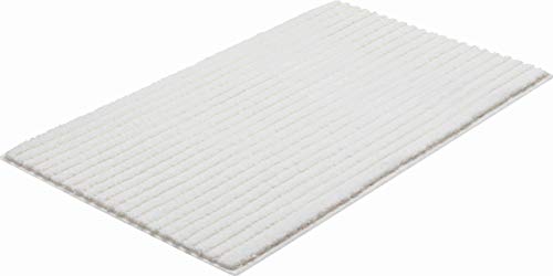 Grund 3D Badteppich 100% Polyester, ultra soft, rutschfest, RIFFLE, Badematte 60x100 cm, natur – Bild 5