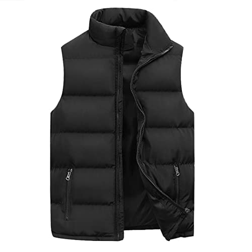 Chaleco para otoño e invierno cálido con cuello alto y cremallera 2
