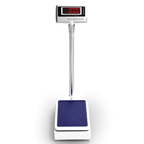 DWZF High-Precision Digital Weight Scale, Retractable Height Rod, Electronic Column Scale, High-Definition Large-Screen Display, Measuring Height: 70-190cm/27-74in