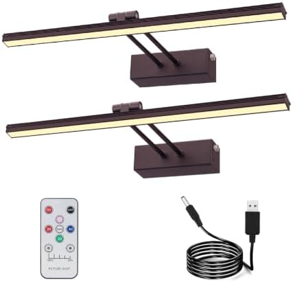 HEAGEERO Picture Lights for Wall,13in Gallery Light,5000mAh Art Light
