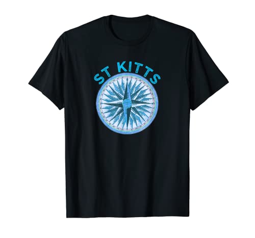 St Kitts Design - Brújula de San Cristóbal Camiseta