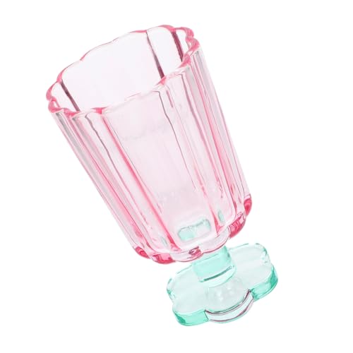 FUNNETOYU Bicchiere Da Cocktail e Calice Da Vino in Vetro Colorato Rosa Pastello, Decorativo e Raffinato, Capacità Media, Per Feste, Matrimoni e Uso Domestico
