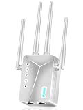 WiFi Extender Signal Booster for Home, Covers Up to 18,000 Sq Ft, Long Range Wireless Internet Repeater with Ethernet Port, Eliminates Dead Zones, Reduces Buffering, Supports 65+ Devices, 1-Tap Setup