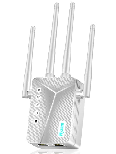 Image of WiFi Extender Signal Booster for Home, Covers Up to 18,000 Sq Ft, Long Range Wireless Internet Repeater with Ethernet Port, Eliminates Dead Zones, Reduces Buffering, Supports 65+ Devices, 1-Tap Setup