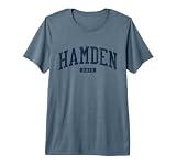 Hamden Ohio OH College University Style Blue Premium Tri-blend T-Shirt