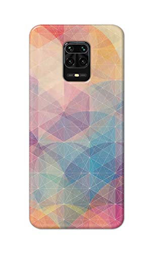 Image of Printed Hard Back Cover Case for Mi Redmi Note 9 Pro | Mi Note 9 Pro Max Back Cover (Crumpled Paper Design) -1803