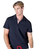 Mediclo Men's Medical Scrub Top - Fraser Collar Chest Pockets Shirt Eco Friendly Sustainable FYSEL F