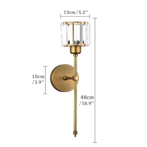 Lámparas de pared con mando a distancia aplique de pared recargable tres colores oro 6
