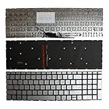 Power4Laptops German Layout Backlit Silver Replacement Laptop Keyboard Compatible with HP Home 15-da0043TU